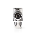 IEC (Coax) Connector | Angled | Female | Nickel Plated | 75 Ohm | Screw | Cable input diameter: 7.0 mm | Metal | Silver | 2 pcs | Polybag