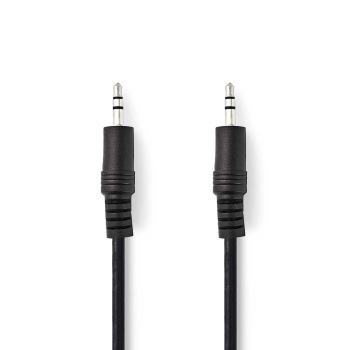Stereo Audio Cable | 3.5 mm Male | 3.5 mm Male | Nickel Plated | 3.00 m | Round | Black | Box