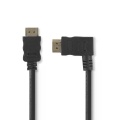 High Speed HDMI™ Cable with Ethernet | HDMI™ Connector | HDMI™ Connector | 4K@30Hz | 10.2 Gbps | 1.50 m | Round | PVC | Black | Blister