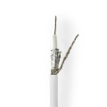 Coax Cable On Reel | RG58C/U | 50 Ohm | Double Shielded | ECA | 25.0 m | Coax | PVC | White | Gift Box