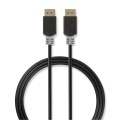 DisplayPort Cable | DisplayPort Male | DisplayPort Male | 8K@60Hz | Gold Plated | 2.00 m | Round | PVC | Anthracite / Grey | Box