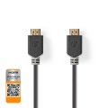 Premium High Speed HDMI™ Cable with Ethernet | HDMI™ Connector | HDMI™ Connector | 4K@60Hz | 18 Gbps | 5.00 m | Round | PVC | Anthracite | Box