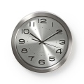Wall Clock | Diameter: 300 Mm | Stainless Steel | Silver