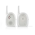 Audio Baby Monitor | Fhss (frequency-hopping Spread Spectrum) | Range: 300 M | Battery Powered / Mains Powered | Grey / White, Nedis