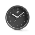 Analogue Desk Alarm Clock | Snooze function | Grey