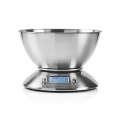 Kitchen Scales | Digital | Stainless Steel | Timer Function | Thermometer Function | Removable Bowl | Silver, Nedis