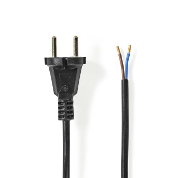 Vacuum Cleaner Power Cord | 10.0 M | Type F (cee 7/7) | 250 V Ac | 16 A | Black | Pvc