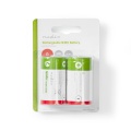 Rechargeable NiMH Battery D | 1.2 V DC | 4000 mAh | Precharged | 2-Blister | HR20 | Green / Red
