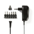 Universal AC Power Adapter | 12 W | 3 - 12 V DC | 1.80 m | 2.0 A | 6 plug(s) | Black