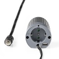 Power Inverter Modified Sine Wave | Input voltage: 12 V DC | Device power output connection(s): Type F (CEE 7/3) / USB-A | 230 V AC 50 Hz | 100 W | Peak power output: 200 W | Cigarette Lighter Plug | Silver