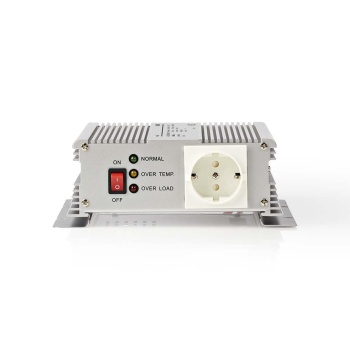 Power Inverter Modified Sine Wave | Input voltage: 24 V DC | Device power output connection(s): Type F (CEE 7/3) | 230 V AC 50 Hz | 600 W | Peak power output: 1500 W | Battery Clamps | Silver