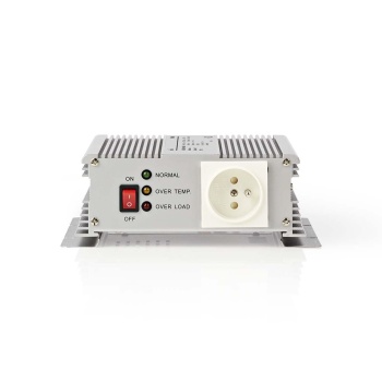 Power Inverter Modified Sine Wave | Input voltage: 24 V DC | Device power output connection(s): Type E (CEE 7/5) | 230 V AC 50 Hz | 600 W | Peak power output: 1500 W | Battery Clamps | Silver