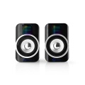Gaming Speaker | Speaker channels: 2.0 | USB Powered | 3.5 mm Male | 30 W | RGB | Volume control