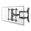 Full Motion TV Wall Mount | 37 - 80 " | Maximum supported screen weight: 50 kg | Tiltable | Rotatable | Minimum wall distance: 70 mm | Maximum wall distance: 650 mm | 3 Pivot point(s) | Steel | Black