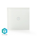 Smartlife Wall Switch | Wi-fi | Single | Wall Mount | 1000 W | Android™ / Ios | Glass | White