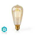 SmartLife LED Filament Bulb | Wi-Fi | E27 | 500 lm | 5 W | Warm White | 2200 K | Glass | Android™ / IOS | ST64 | 1 pcs