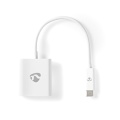 USB-C™ Adapter | USB 3.2 Gen 1 | USB-C™ Male | HDMI™ Female | 4K@30Hz | 0.20 m | Round | Nickel Plated | PVC | White | Polybag