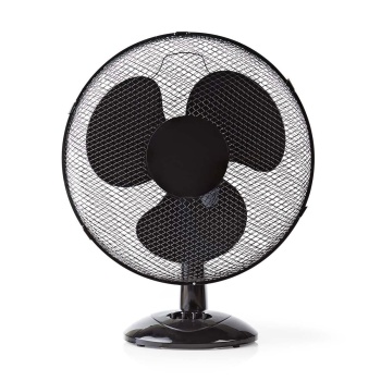 Table Fan | Mains Powered | Diameter: 400 Mm | 45 W | Oscillation | 3-speed | Black