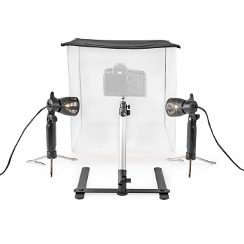 Portable Photo Studio Kit | 400 lm | Foldable | Backgrounds included | Travel bag included | Black