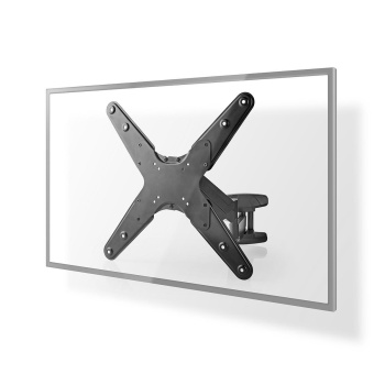 Vertical TV Wall Mount | 23 - 55 " | Maximum supported screen weight: 30 kg | Vertical movement range: 0-282 mm | Minimum wall distance: 61 mm | Maximum wall distance: 565 mm | Tiltable | Rotatable | 3 Pivot point(s) | ABS / Steel | Black