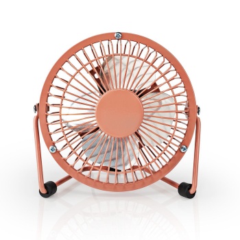 Table Fan | Usb Powered | Diameter: 100 Mm | 3 W | 1-speed | Vintage Pink