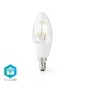 SmartLife LED Filament Bulb | Wi-Fi | E14 | 400 lm | 5 W | Warm White | 2700 K | Glass | Android™ / IOS | Candle | 1 pcs