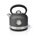 Electric Kettle | 1.7 L | Stainless Steel | Grey | Temperature Indicator | Rotatable 360 Degrees | Concealed Heating Element | Strix® Controller | Boil-dry Protection