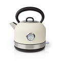 Electric Kettle | 1.7 L | Stainless Steel | White | Temperature Indicator | Rotatable 360 Degrees | Concealed Heating Element | Strix® Controller | Boil-dry Protection