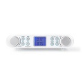 Kitchen Radio | Cabinet Design | FM | Mains Powered | Digital | 1.5 W | 2 " | Black Blue Screen | Alarm clock | Silver / White