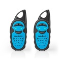 Walkie-Talkie Set | 2 Handsets | Up to 3 km | Frequency channels: 3 | PTT | up to 3 Hours | Black / Blue