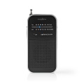 FM Radio | Portable Design | AM / FM | Battery Powered | Analogue | 1.5 W | Black White Screen | Headphone output | Aluminium / Black