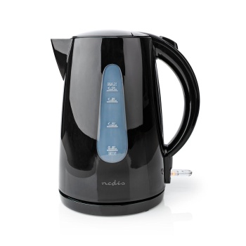 Electric Kettle | 1.7 l | Plastic | Black | Rotatable 360 degrees | Concealed heating element | Strix® controller | Boil-dry protection