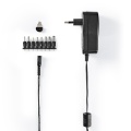 Universal Ac Power Adapter | 18 W | 3 - 12 V Dc | 1.10 M | 1.5 A | 8 Plug(s) | Black