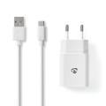 Wall Charger | 12 W | Quick charge feature | 1x 2.4 A | Number of outputs: 1 | USB-A | USB Type-C™ (Loose) Cable | 1.00 m | Single Voltage Output