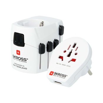 The Powerful 3-pole World Travel Adapter For Travellers From All Over The World With Usb Port