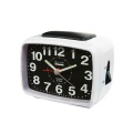 Quartz Alarm Clock | Analogue | White/black