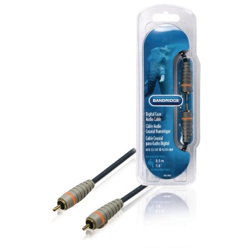 Digital Audio Cable RCA Male - RCA Male 0.50 m Blue