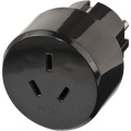 Travel Plug / Travel Adapter (travel Socket Adapter For: Euro Socket And Australia, China Plug) Black