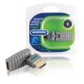 High Speed HDMI with Ethernet Adapter Rotatable HDMI Connector - HDMI Female Grey