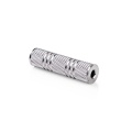 Stereo Audio Adapter | 3.5 mm Female | 3.5 mm Female | Nickel Plated | Straight | Metal | Silver | 1 pcs | Box