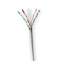 Network Cable Roll | CAT6 | Stranded | U/UTP | CCA | 100.0 m | Indoor | Round | PVC | Grey | Gift Box