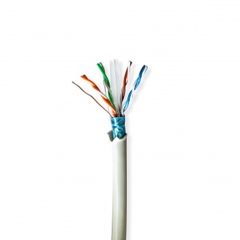 Network Cable Roll | CAT6 | Solid | F/UTP | Bare Copper | 50.0 m | Indoor | Round | LSZH | Grey | Gift Box