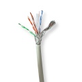 Network Cable Roll | CAT6 | Stranded | S/FTP | Bare Copper | 305.0 m | Indoor | Round | LSZH | Grey | Gift Box