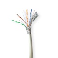 Network Cable Roll | CAT6a | Solid | S/FTP | Copper | 305.0 m | Indoor | Round | LSZH | Grey | Pull Box