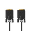 DVI Cable | DVI-D 24+1-Pin Male | DVI-D 24+1-Pin Male | 2560x1600 | Gold Plated | 3.00 m | Straight | PVC | Anthracite | Box