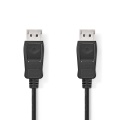 DisplayPort Cable | DisplayPort Male | DisplayPort Male | 4K@60Hz | Nickel Plated | 2.00 m | Round | PVC | Black | Box