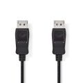 DisplayPort Cable | DisplayPort Male | DisplayPort Male | 4K@60Hz | Nickel Plated | 3.00 m | Round | PVC | Black | Box