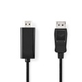 DisplayPort Cable | DisplayPort Male | HDMI™ Connector | 4K@30Hz | Nickel Plated | 2.00 m | Round | PVC | Black | Box