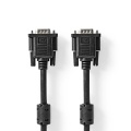 VGA Cable | VGA Male | VGA Male | Nickel Plated | Maximum resolution: 1024x768 | 2.00 m | Round | ABS | Black | Box