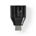 USB-C™ Adapter | USB 3.2 Gen 1 | USB-C™ Male | USB-A Female | 5 Gbps | Round | Nickel Plated | Black | Box